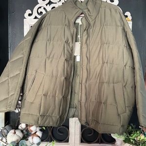 Kahki green quilted Tuffetd jacket